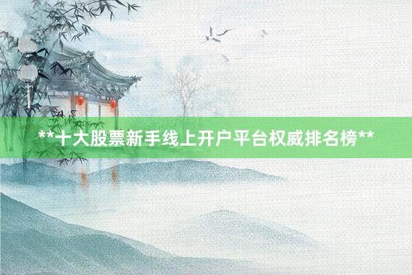 **十大股票新手线上开户平台权威排名榜**